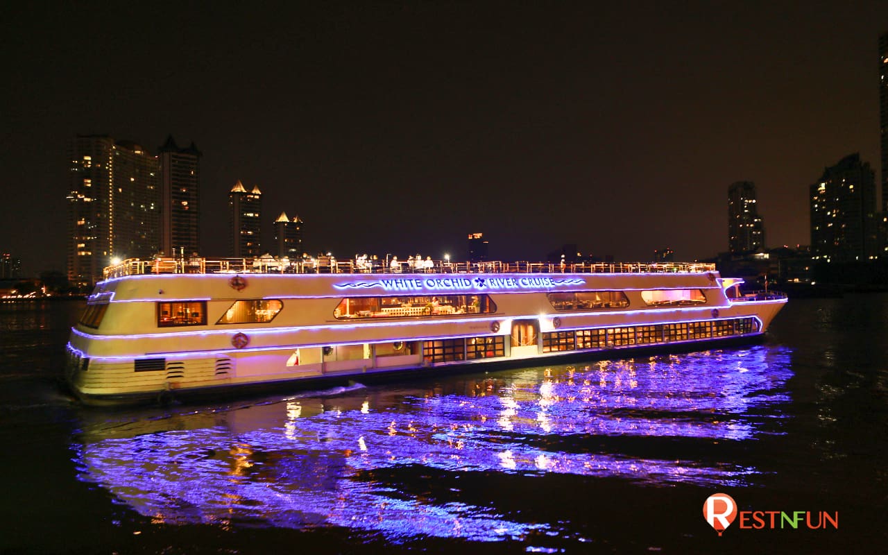 ค่าเข้าล่องเรือเจ้าพระยาไปกับเรือ White Orchid River Cruise ราคาสุดพิเศษอย่างแน่นอน